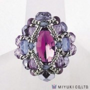 Miyuki Bead Jewelry Kit B0 89-1 Courtly Ring Amethyst